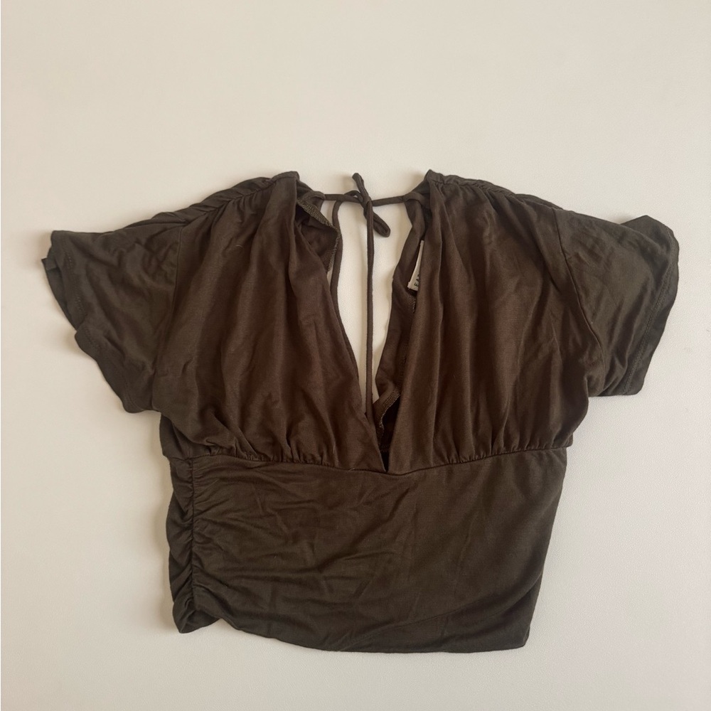 Earthbound Dark Green Women's Top